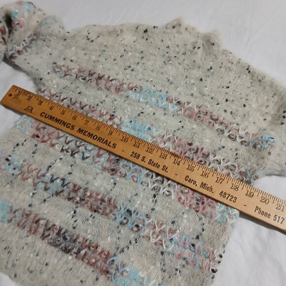 Maurices Medium Multicolor Long-Sleeved Sweater Metallic Thread Easy Care - Picture 9 of 13